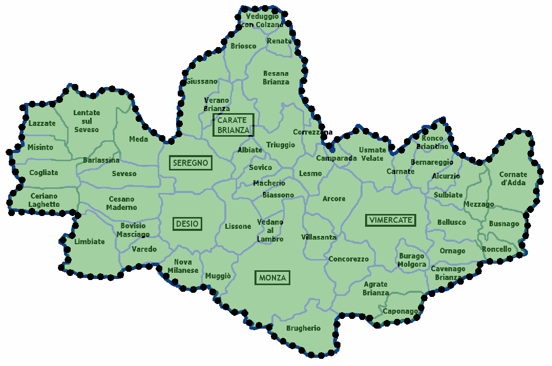 mappa Monza e Brianza